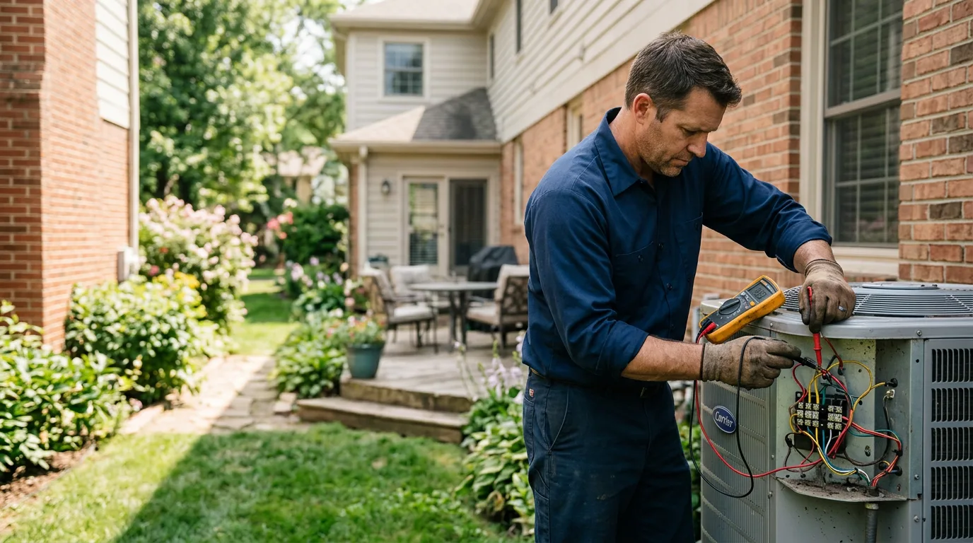 HVAC technician working near Curlew, WA
